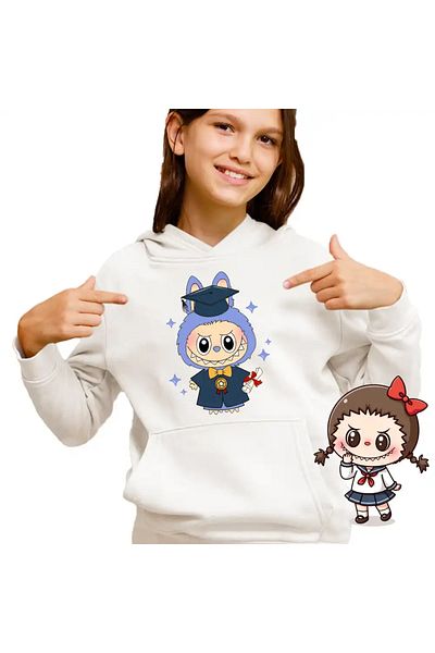 OEM Labubu Girls' Graduation Children's Sweatshirt