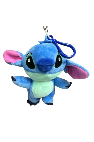 NETAVANTAJ Sevimli Stitch Peluş Anahtarlık Mavi