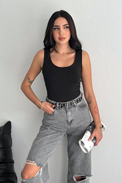 Noa Noa Жіноча блузка з V-подібним вирізом без рукавів для офісу та повсякденного використання