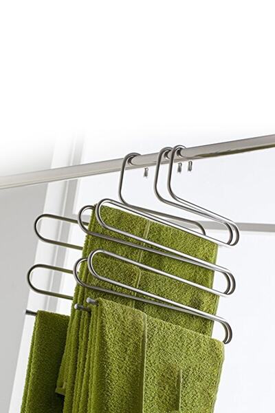 Ufak Tefek Şeyler Umeraș pentru pantaloni din metal cu 5 straturi Umeraș pentru haine