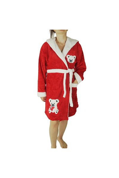 Baray Halat baie, dama, Bear Red, buzunar, cocolino, gluga, rosu L