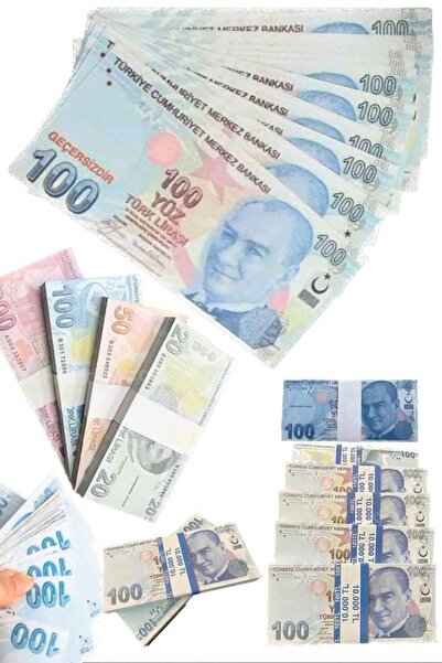 Munico 100 Adet 100 Tl Şaka Parası Süper Kalite Geçersiz Para