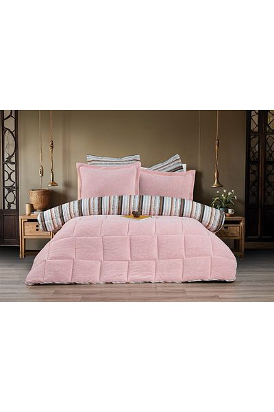 Evim Alves Double Sided Double Duvet Cover Set Light Pink 200X220Cm