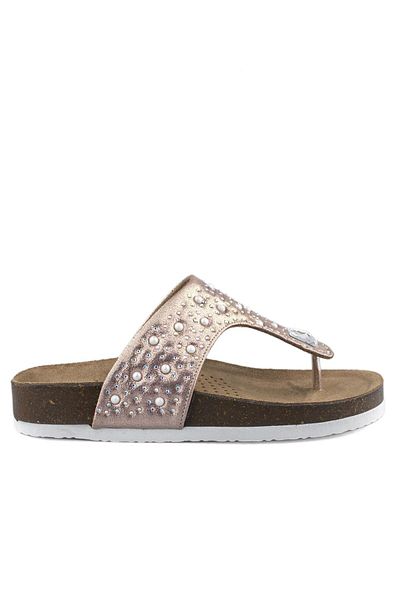 Cici Bebe Ayakkabı Stoned Powder Girl's Flip Flops