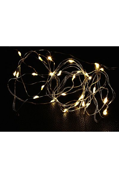 SDX Market Linear Christmas light installation with USB, 10 m, with 100 LEDs, Warm White, thin wire, waterproof