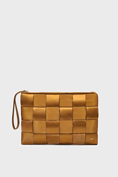 SHOEMOL Scp-009 Gold Cassette Women's Clutch Bag