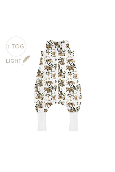 Babysteps by Urban Haul Sac de dormit cu picioare, bumbac 1 Tog, Happy Bear, ...
