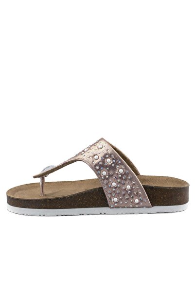Cici Bebe Ayakkabı Stoned Powder Girl's Flip Flops