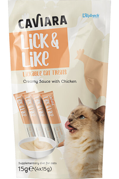Caviara Lick&Like Tavuklu Sıvı Ödül Maması 4x15 gr