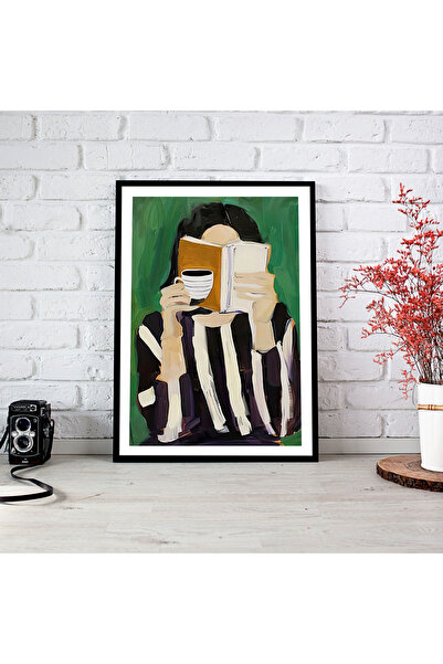 woodsia Tablou cu poster din lemn MDF cu aspect de cadru dintr-o singură buca...