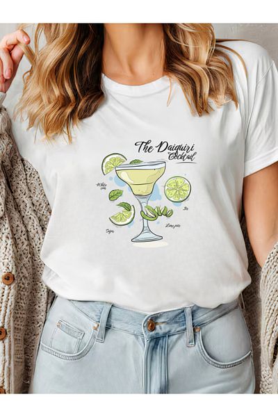 Sarah's Boutique Women's T-Shirt – 100% Cotton – THE DAIQUIRI
