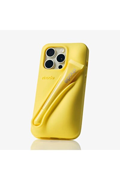 ELMALI STORE iPhone 16 Plus Uyumlu “ Cam Hediye “ Rhode Summer Premium Silikon Lip Case Telefon Kılıfı + Ruj