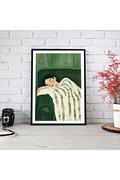 woodsia Εικόνα αφίσας από ξύλο MDF με εμφάνιση μονοκόμματου πλαισίου WM TEK0359