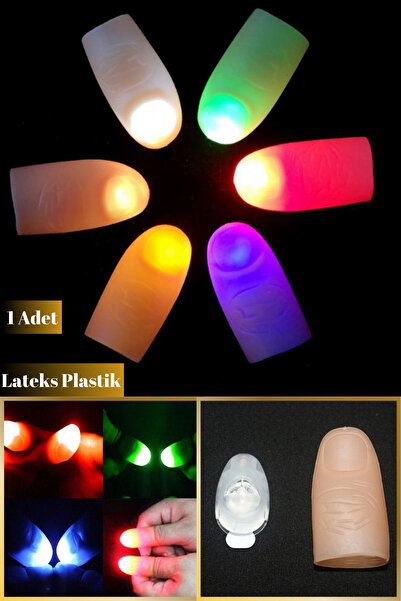 Genel Markalar Led Işıklı Lateks Sihirli Şaka Parmağı