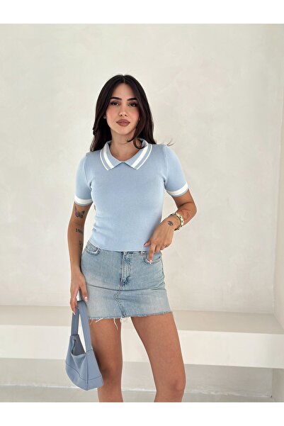 b buhari bykoc Поло з коротким рукавом і коміром-стійкою з деталізованим малюнком