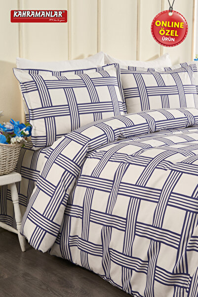 Kahramanlar Serap Double Duvet Cover Set 100% Cotton