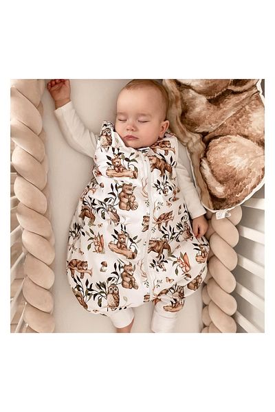 Babysteps by Urban Haul Sleeping bag with legs, cotton 1 Tog, Peony Dreamland, S, 1-3 years