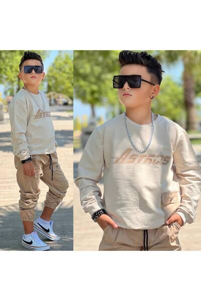 zavera for kids Set de 2 piese pentru bărbați cu detaliu de buzunar