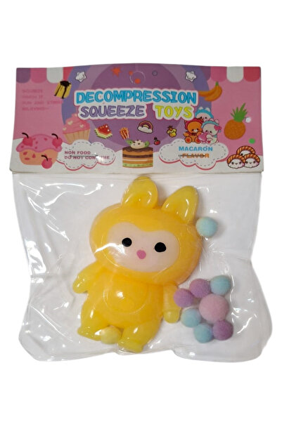 Pofika Labubu Squishy Sevimli Fiğür Sarı Sukuşi Labubu
