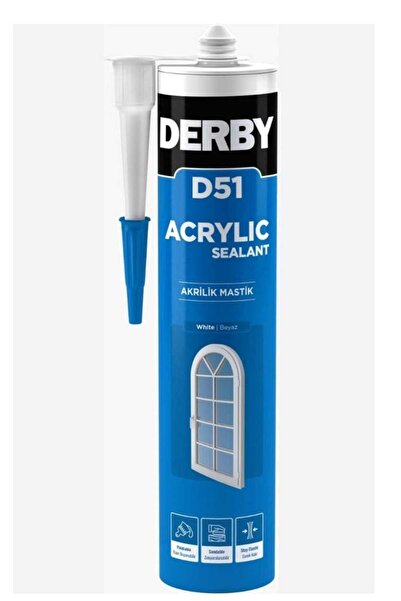 Derby D 51 ACRYLIC MASTİK SİLİKON BEYAZ