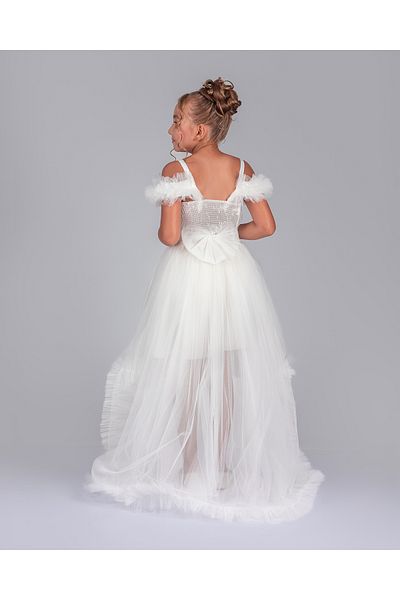 ABİYEKİDS Tailed Waiterboy Style Wedding Party Children's Evening Dress Gown Aby231
