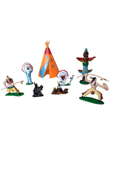 Hureggo مجموعة شخصيات كونسبت إنديان 8 قطع