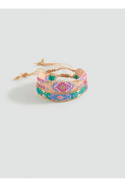 Mojo Jewellery Colorful 2-Piece Miyuki Bracelet Set -Mng Model