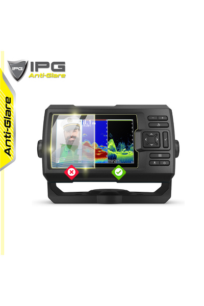 Ipg Garmin Striker Vivid 5CV-Plus FishFinder için Anti-Glare Parlama Önleyici Mat Ekran Koruyucu