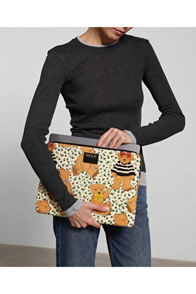 Wouf لطيف - حافظة كمبيوتر محمول مقاس 15 بوصة و16 بوصة