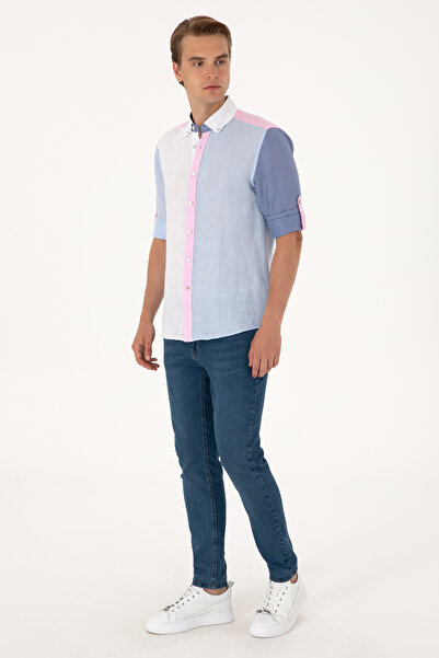 U.S. Polo Assn. Erkek Açık Mavi Uzun Kollu Gömlek 50300595-VR003