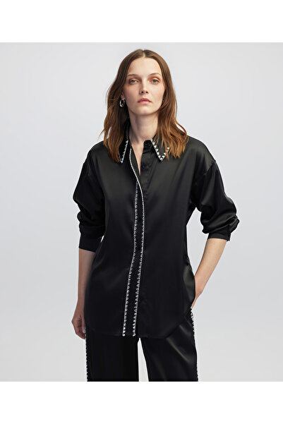 İpekyol Blouse with Strass Stone Strip