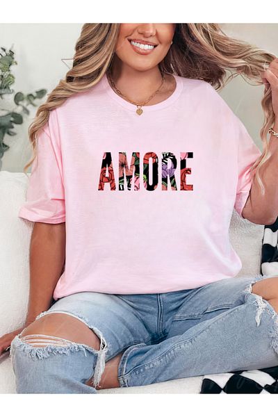 Sarah's Boutique Women's T-Shirt – 100% Cotton – AMORE