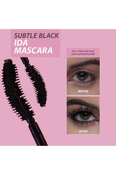 IDA Beauty Subtle Lash Luxuries black Mascara| Smudge-Proof | Vitamin-Enriched, Vegan, Cruelty-Free