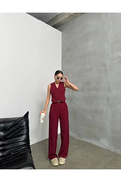 Lila Moda Women's Buttoned Sleeveless Classic Vest