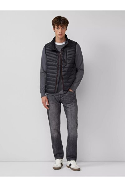 s.Oliver Men's quilted vest, without hood, lightweight, Regular fit