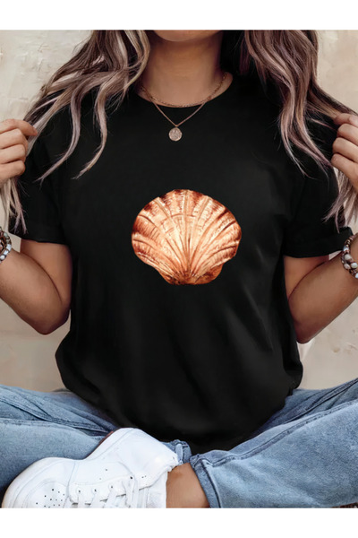 Sarah's Boutique Tricou de damă – 100% bumbac – SUPERBĂ SCOICĂ