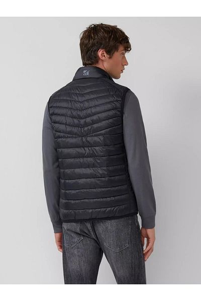 s.Oliver Men's quilted vest, without hood, lightweight, Regular fit