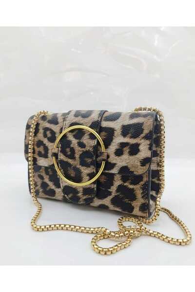 MAC&MOS Geantă de umăr leopard de damă 