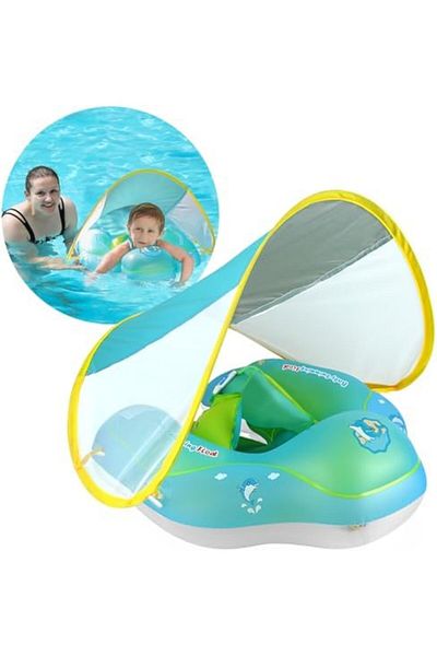 Free Swimming Baby Inflatable Baby Swimming Float with Safe Bottom Support