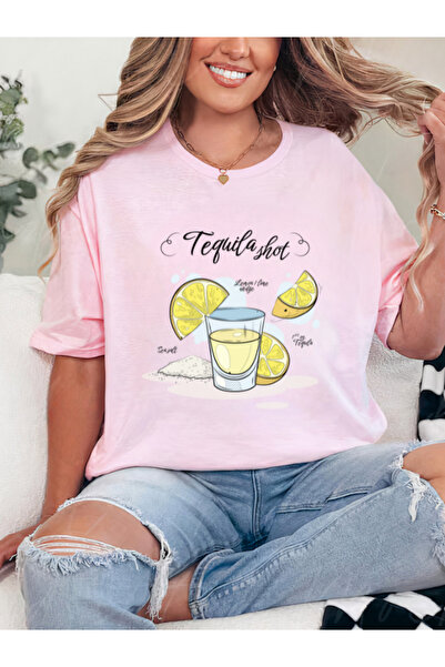 Sarah's Boutique Tricou de damă – 100% bumbac – TEQUILA SHOT