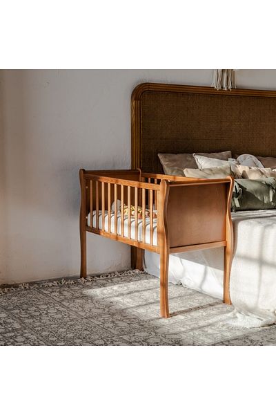 OEM Small co-sleeping wooden crib, Noble Vintage 90 x 40 cm, 0-7 months