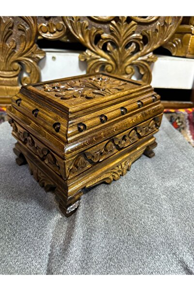 Oyma Atölyesi Kahramanmaraş El Oyması Ceviz Mücevher/Takı Kutusu