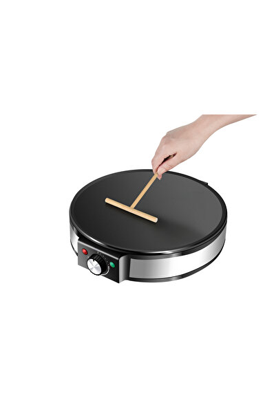 Zilan Home Aparat pentru preparat clatite Zilan ZLN2922 Negru/Inox, 1200W, Diametru plita 30cm