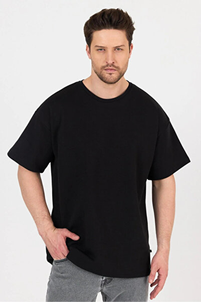 Nemonti Ανδρικό μπλουζάκι Doubleface Interlock O oversized