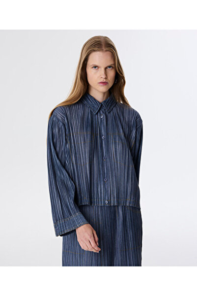 Twist DENİM GÖRÜNÜMLÜ DOKULU GÖMLEK