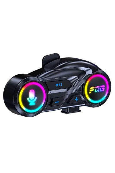Vothoon Y13 Motor Kask Kulaklık RGB Modlu Radyolu Motosiklet Kulaklık 5.3 Blu...