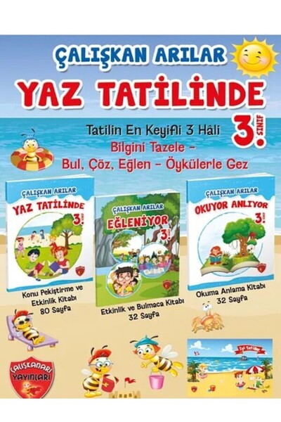 Çalışkan Arı Yayınları Çalışkan Arı Yayınları 3.Sınıf Yaz Tatili Seti 2025