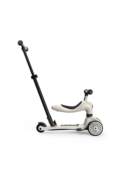 SCOOT AND RIDE Σκούτερ και λαβή, 3σε1 μετατρέψιμο, Highwaykick 1 Push and Go Ash, 1-5 ετών, έως 50 κιλά,