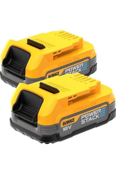 Dewalt Set 2 baterii PowerStack, 18V Li-Ion 1.7Ah