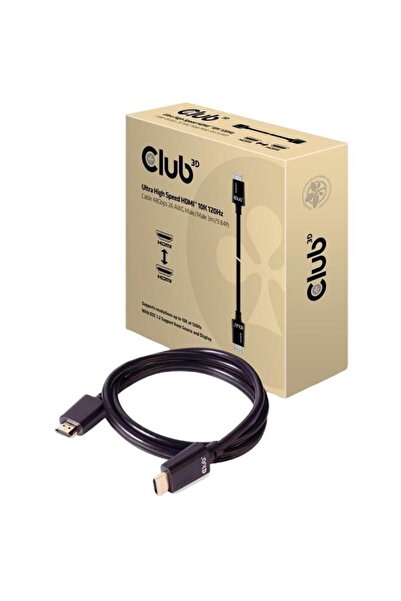 Club 3D Cablu HDMI Club 3D, 10K, 120Hz, 48Gbps, 3m, Negru